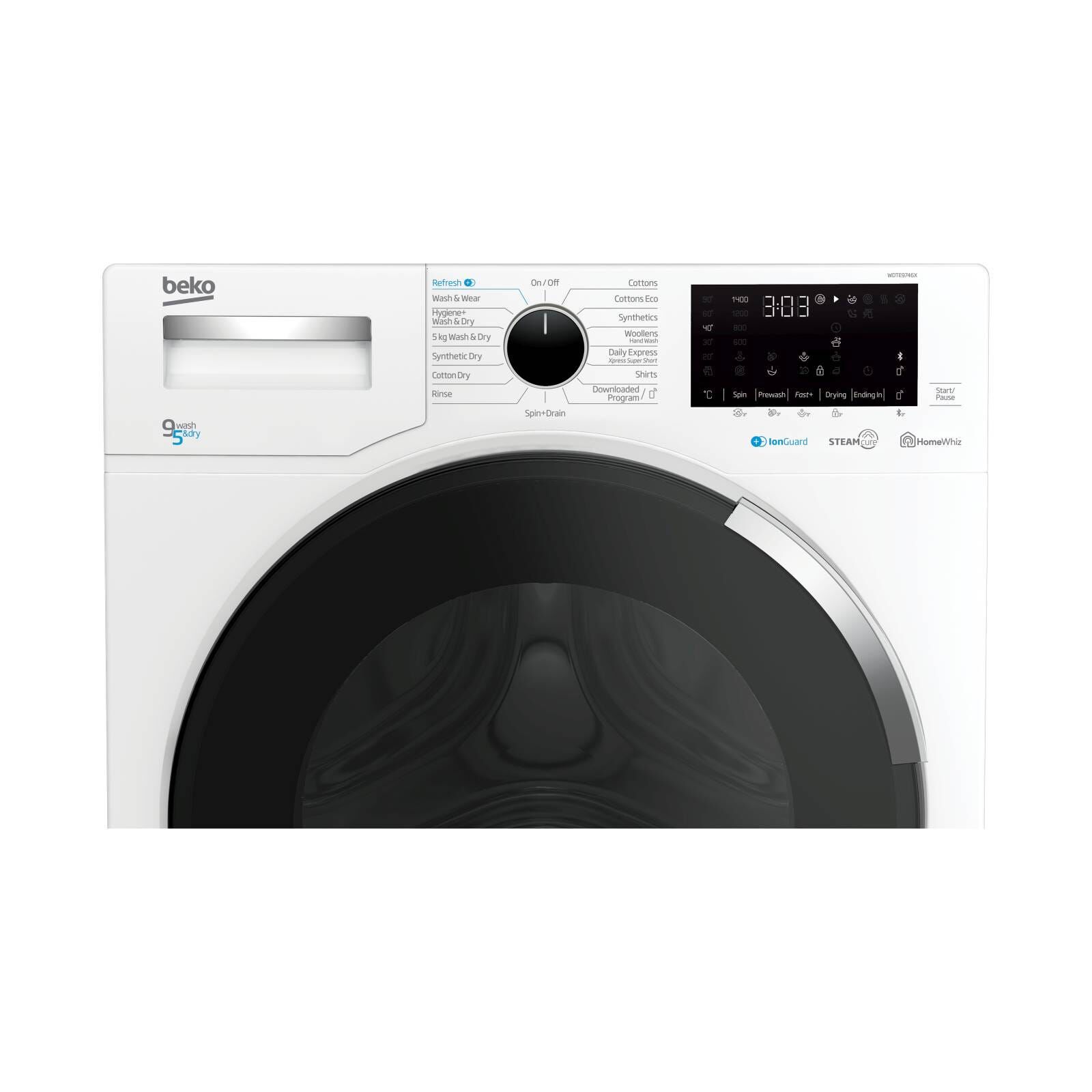 BEKO Front Load Washer And Dryer (9kg/5kg) WDTE9746X - Image 4