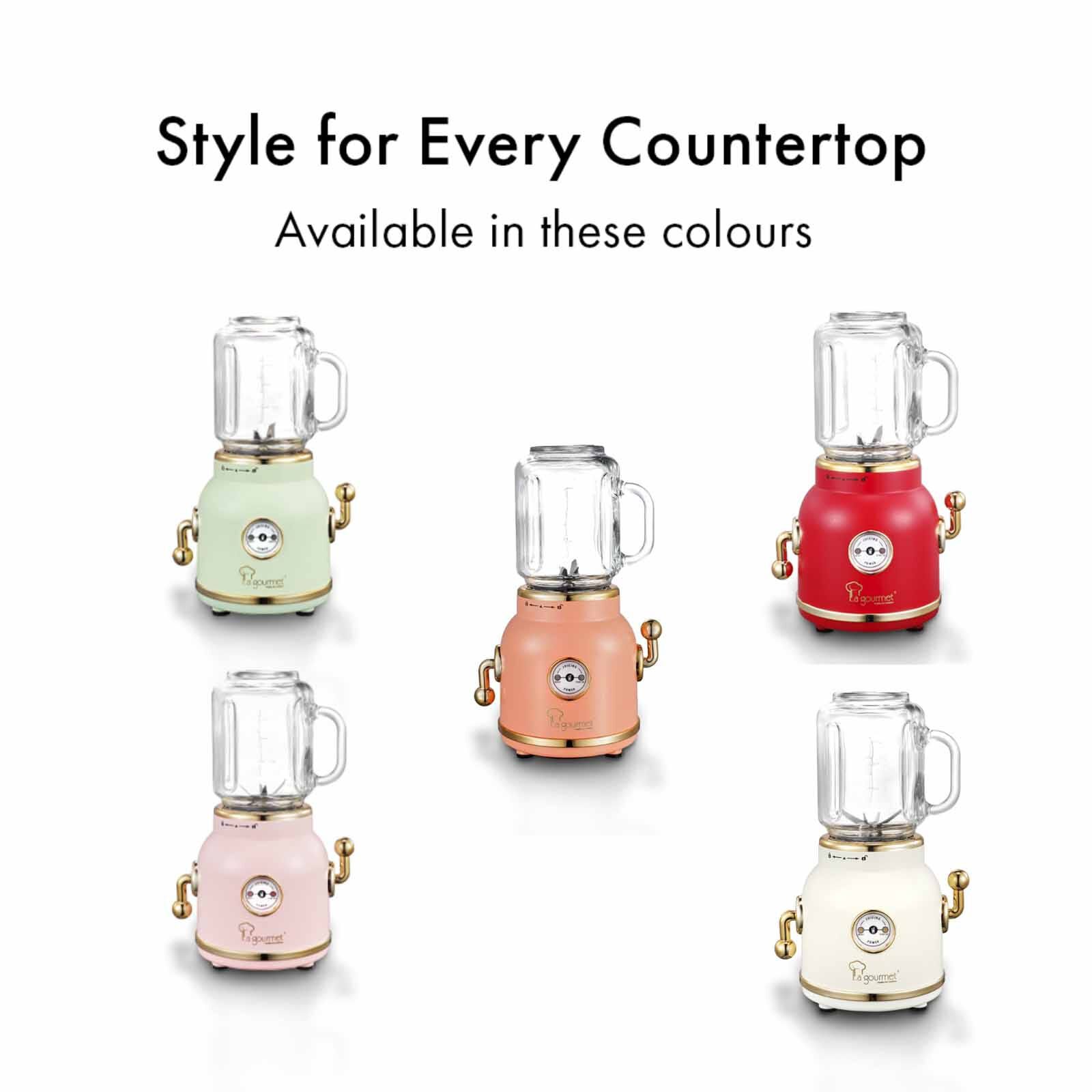 LA GOURMET 600ml Retro Juice Blender - Flamingo Pink LGELRB393593 - Image 4