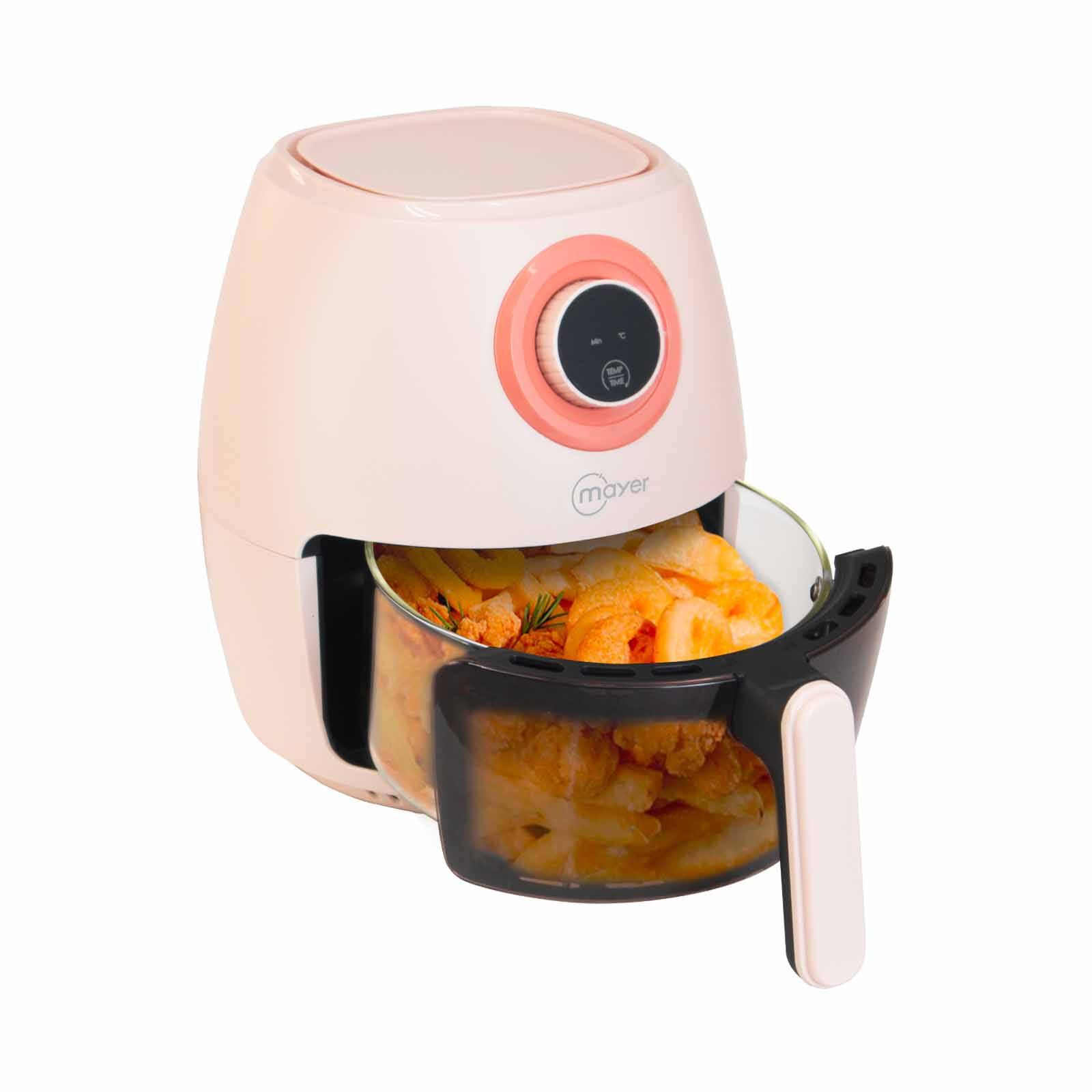 MAYER Mayer 3.5l Digital Glass Air Fryer - Peach Orange MMGAF350DPN - Image 2