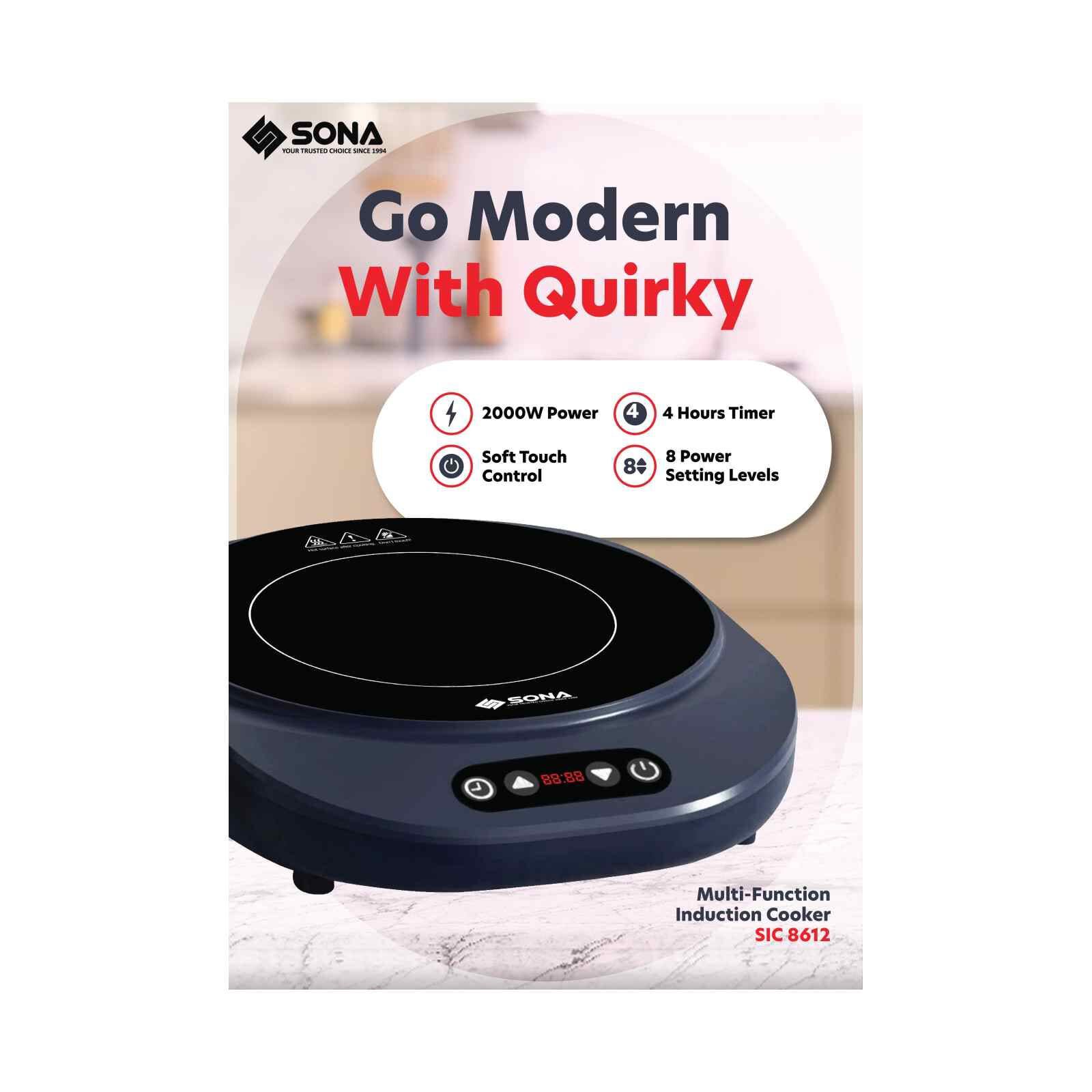 SONA Multi-function Induction Cooker SIC8612 - Image 3