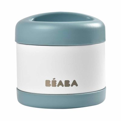 BEABA Food Container 500ml - Baltic Blue/white (online) STAINLESS STEEL
