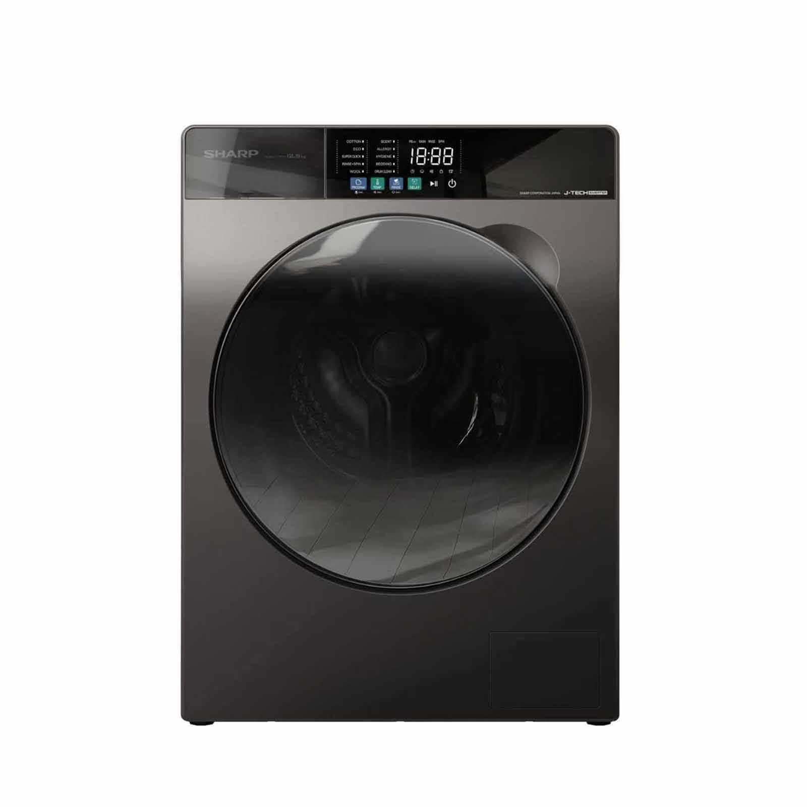 SHARP Front Load Washer (12.5kg) - Dark Grey ES-FW12SAG