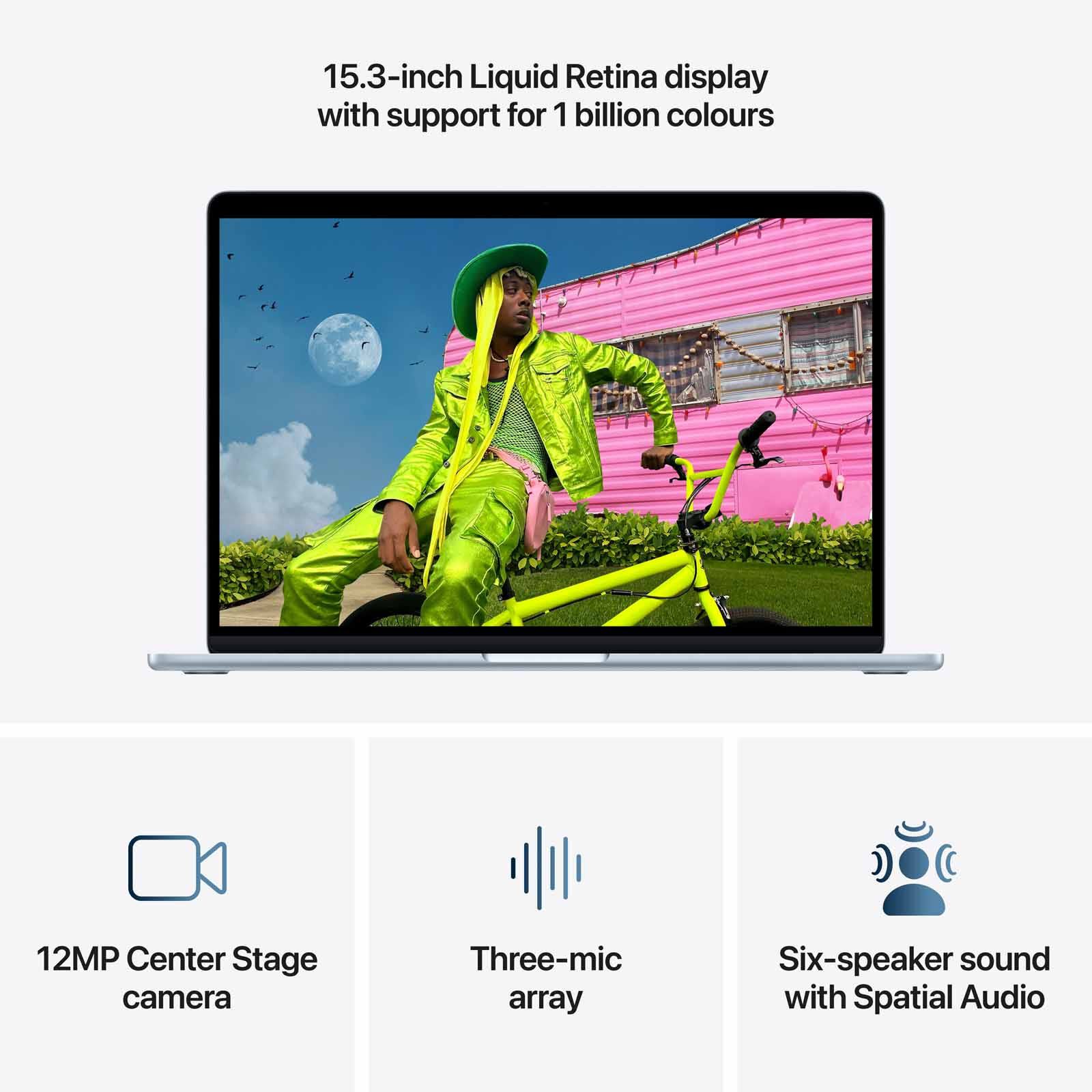 APPLE 15-inch Macbook Air: M5 Chip With 10-core Cpu And 10-core Gpu, 16gb, 512gb Ssd - Sky Blue MDVQ4ZP/A - Image 9