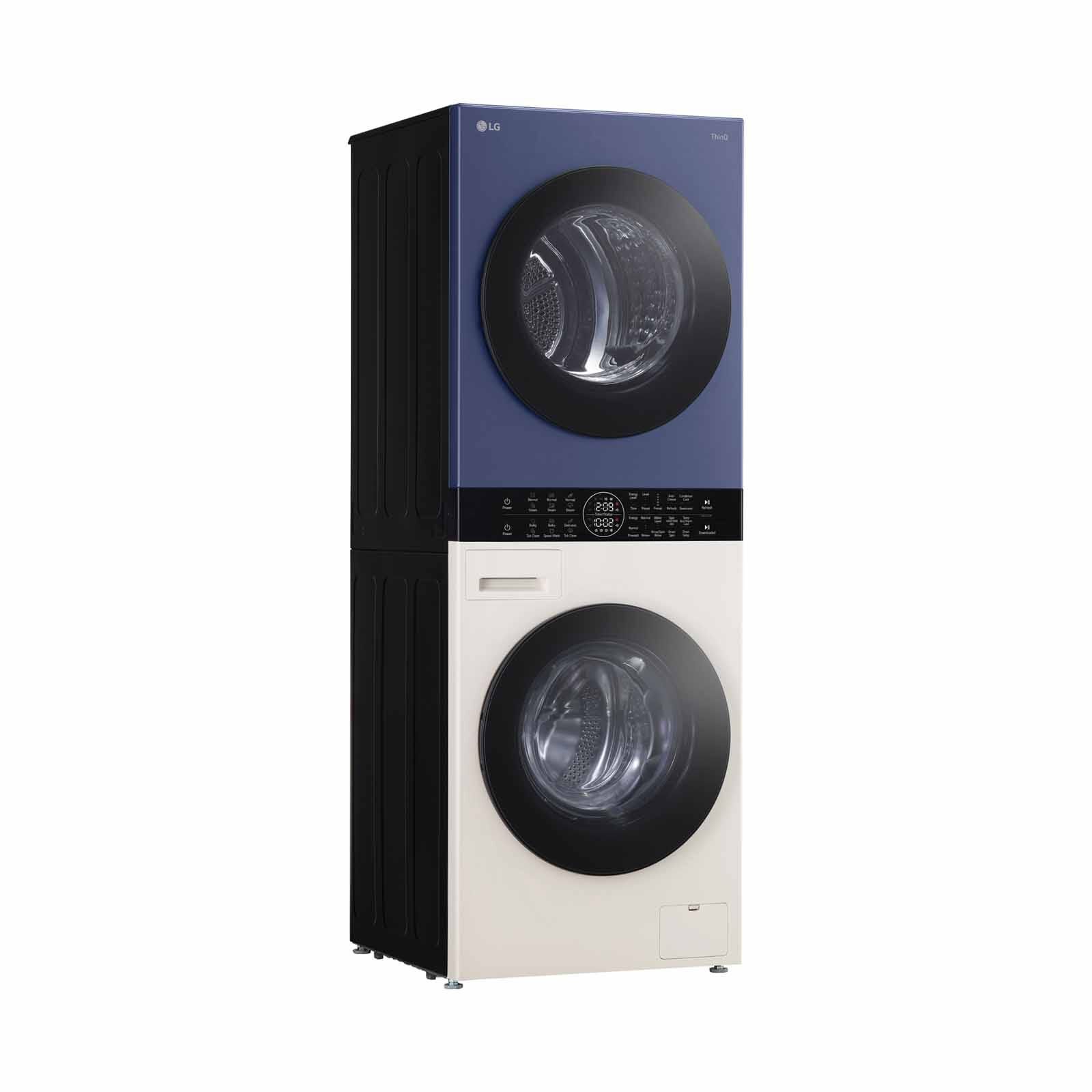 LG Front Load Washer/dryer Tower - Navy/beige (14kg/10kg) WT1410NHEN - Image 3